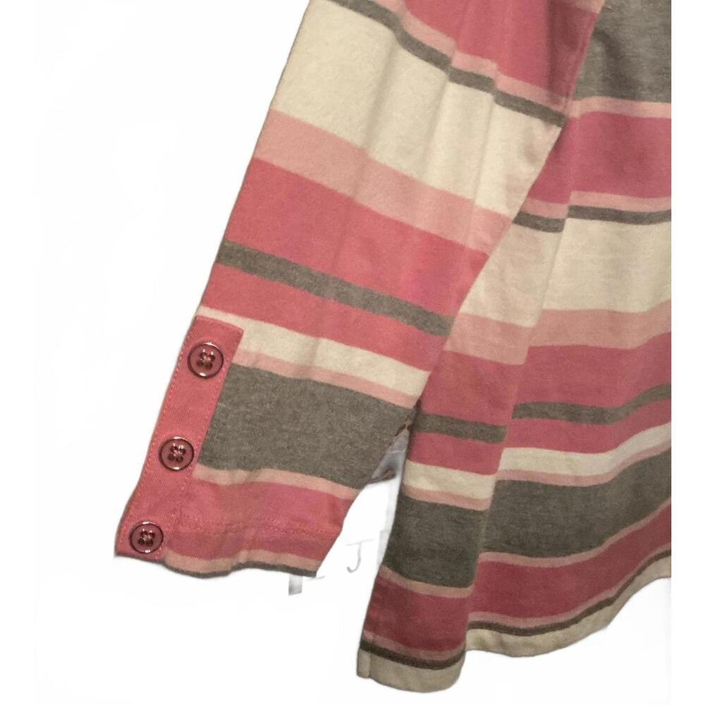 L Misty Stripes Top & Glass Earrings - Picture 2 of 3